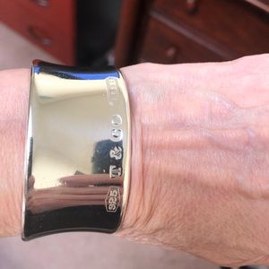 Tiffany & Co. Solid silver cuff bangle